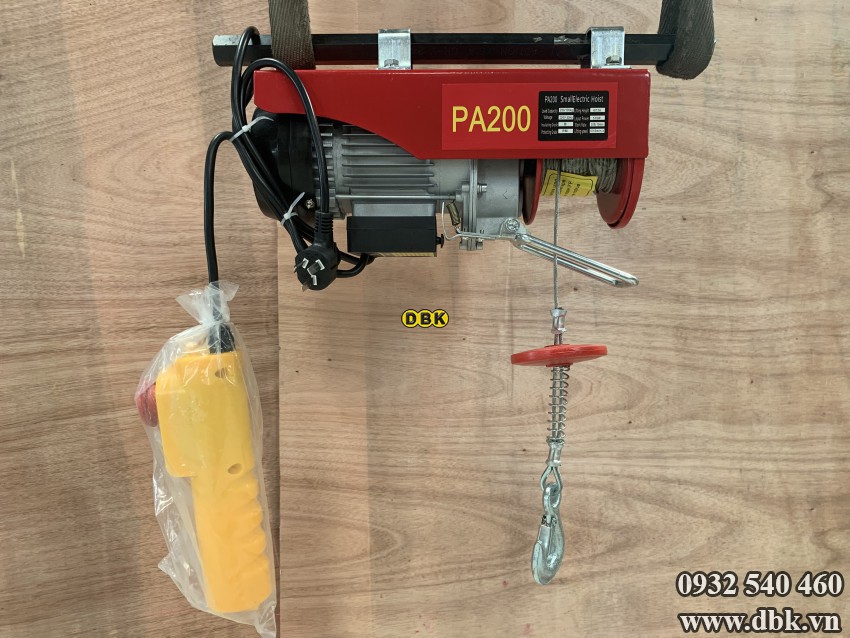 Tời điện PA200 200kg 12 mét